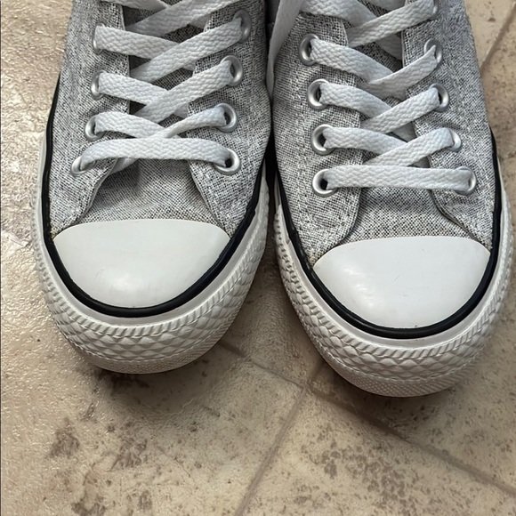 Converse Gray and White Chuck Taylor Sneakers - Picture 11 of 15